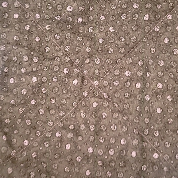 Cozies Upcycled Jeans Molly Made It Design Hand Crafted  Green Dots - Picture 12 of 12